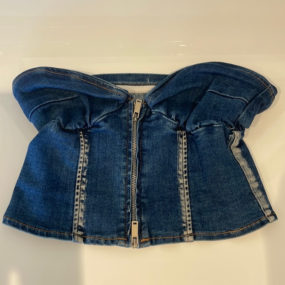 IAmGia denim corset